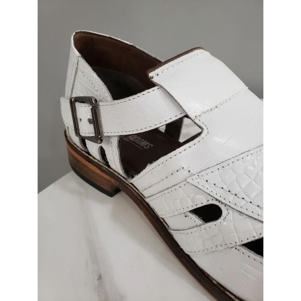 NEW WITHOUT BOX - Size 10 WIDE Stacy Adams Calvino Men's Sandal Dress Croc Snake